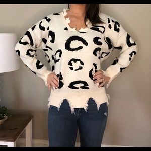 NWOT Printed Sweater